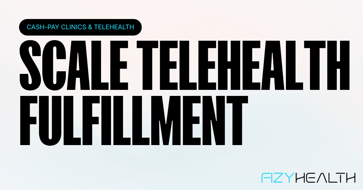 Fizy Health blog on scaling telehealth pharmacy fulfillment when brands add HRT, peptides, and longevity programs to an existing GLP-1 stack.