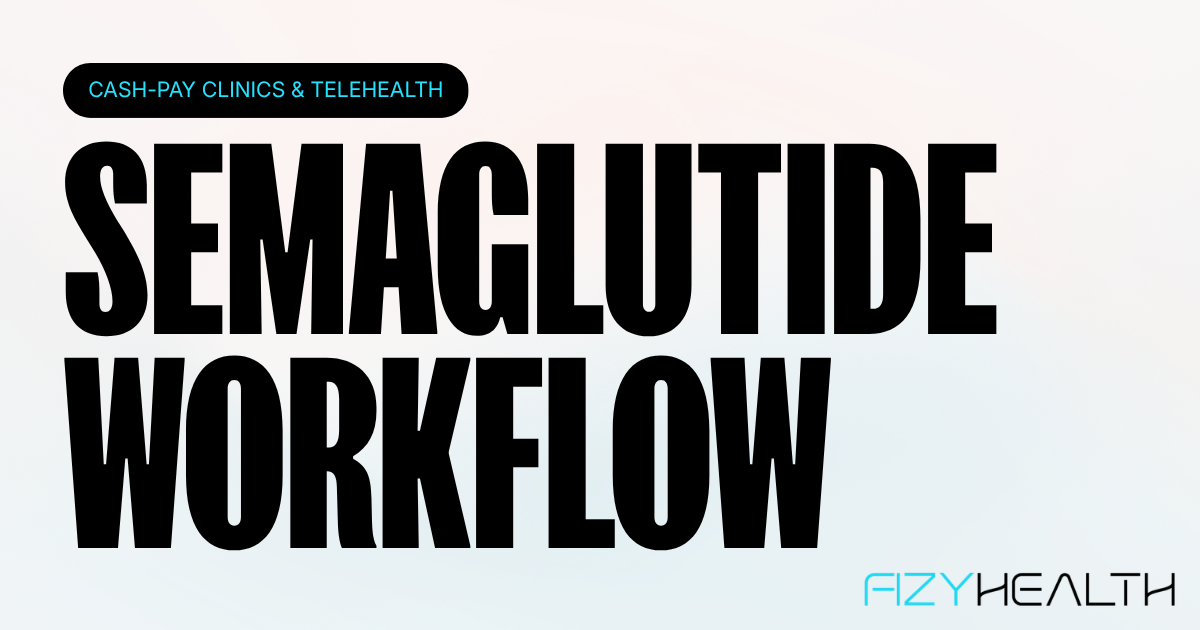 Fizy Health blog on the step-by-step semaglutide clinic ordering workflow for weight-loss pharmacy coordinators.